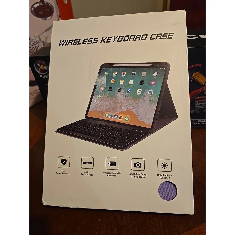 Wireless Keyboard Case in‎ Purple - 10x7.5